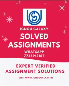 solved assignments of ignou
